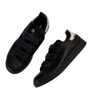 Adidas Originals Stan Smith Prison Strap Sneakers Black White Heel Womens 7